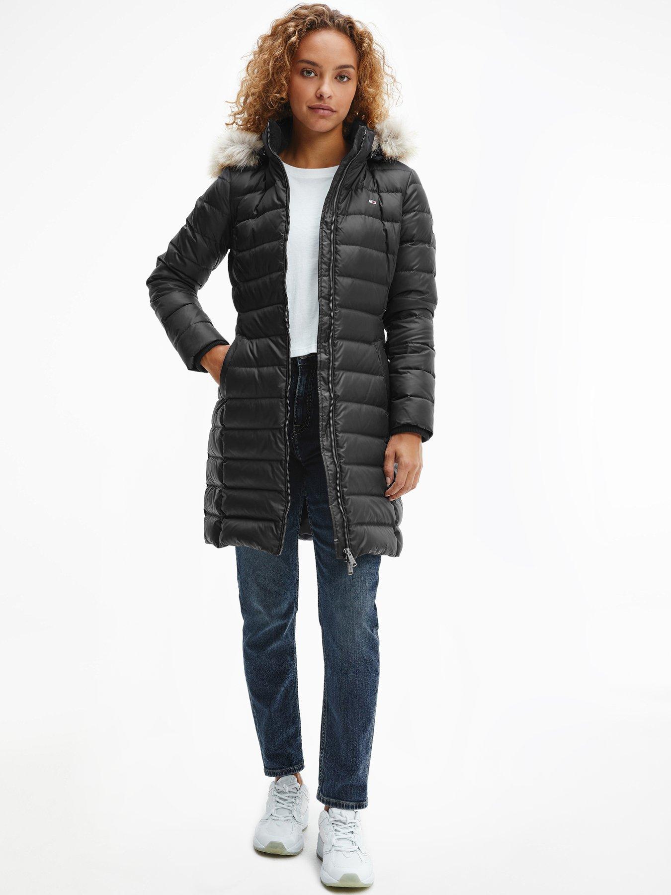 tommy hilfiger padded down jacket women's