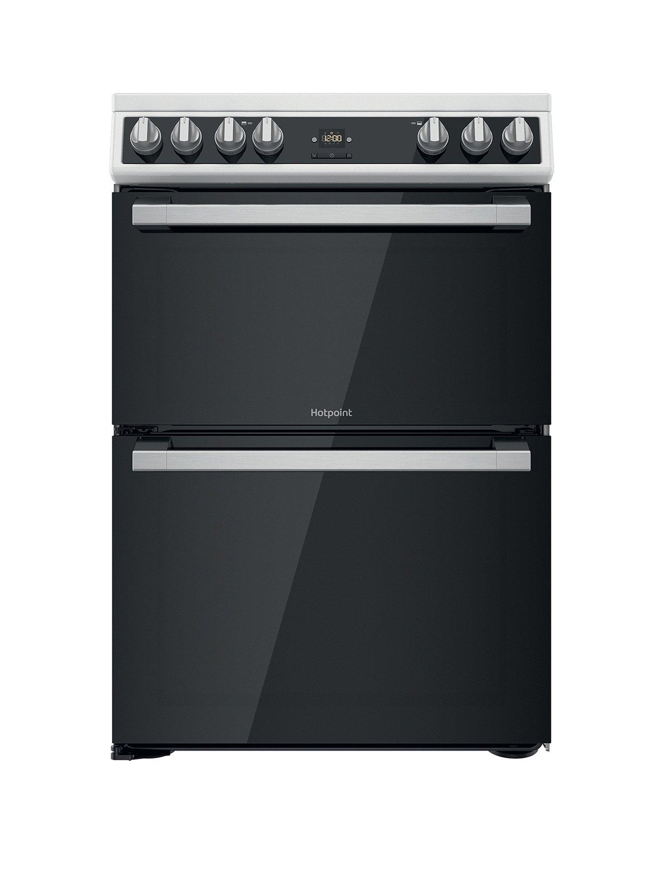Hotpoint Hdt67V9H2Cw 60Cm Wide Double Oven Electric Cooker With Ceramic Hob - White