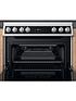  image of hotpoint-hdt67v9h2cw-60cm-wide-double-oven-electric-cooker-with-ceramic-hob-white