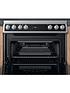  image of hotpoint-hdt67v9h2cx-60cm-wide-double-oven-electric-cooker-with-ceramic-hob-white