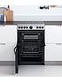  image of indesit-id67v9hcxnbsp60cm-wide-electric-double-oven-cooker-with-ceramic-hob-stainless-steel