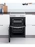  image of indesit-id67v9kmw-60cm-widenbspelectric-double-oven-cooker-with-ceramic-hob-white