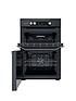  image of hotpoint-hdm67i9h2cb-60cm-wide-double-oven-electricnbspcooker-withnbspinduction-hob--nbsp-black