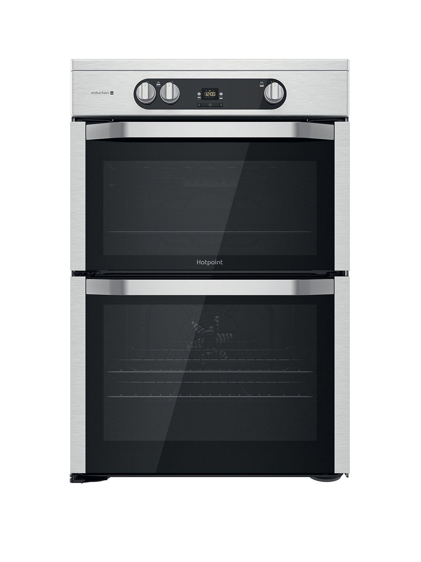 Image 1 of 7 of Hotpoint HDM67I9H2CX 60cm Wide Double Oven&nbsp;Electric Cooker with&nbsp;Induction Hob - Stainless Steel