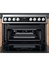  image of hotpoint-hdm67v8d2cx-60cm-widenbspfreestandingnbspdouble-oven-electric-cooker-with-ceramic-hob-stainless-steel