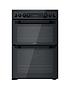  image of hotpoint-hdm67v92hcb-60cm-wide-double-oven-electric-cooker-with-ceramic-hob-black