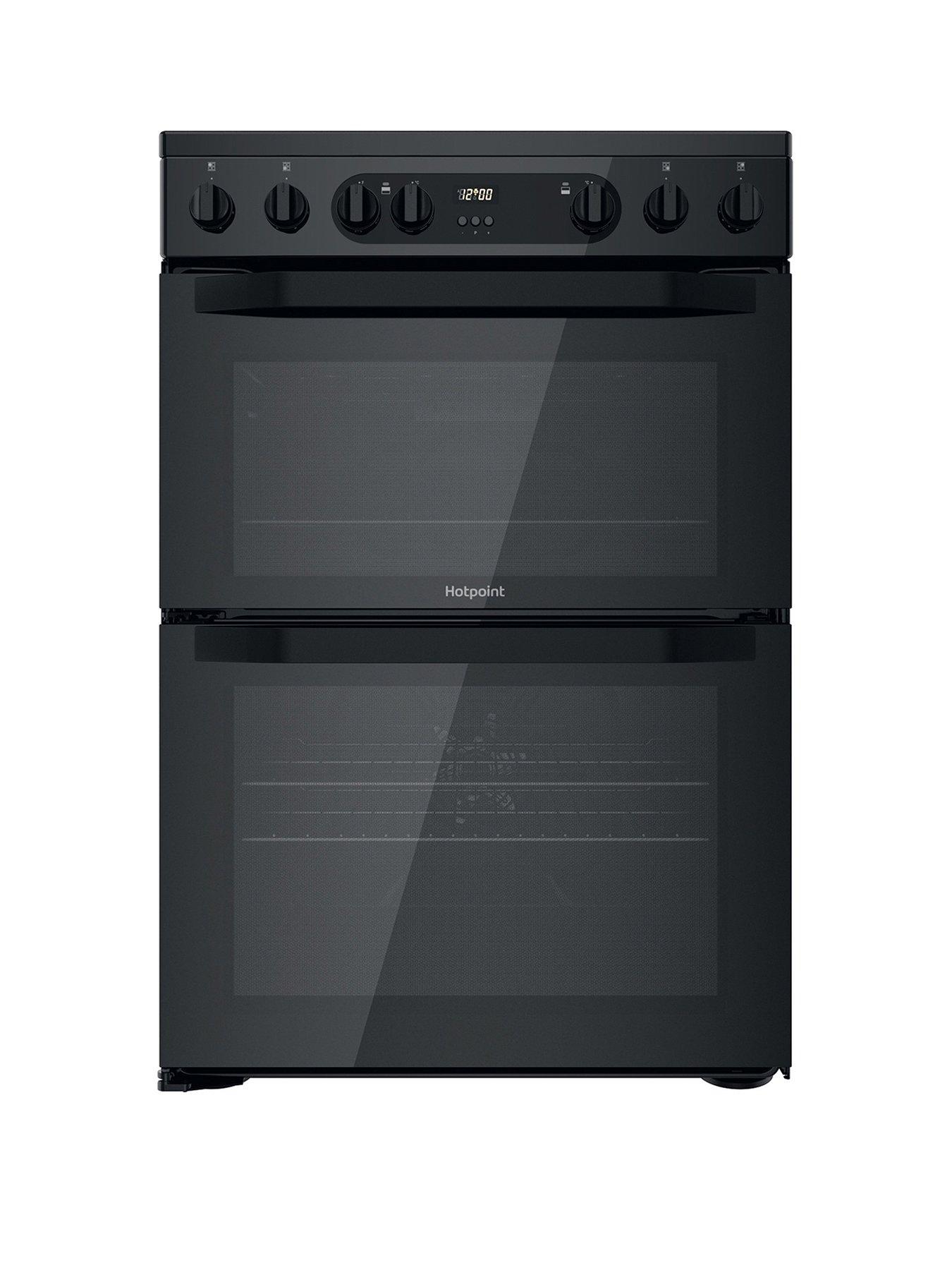 Hotpoint single on sale oven black