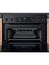  image of hotpoint-hdm67v9cmb-60cm-wide-double-oven-electric-cooker-with-ceramic-hob-black
