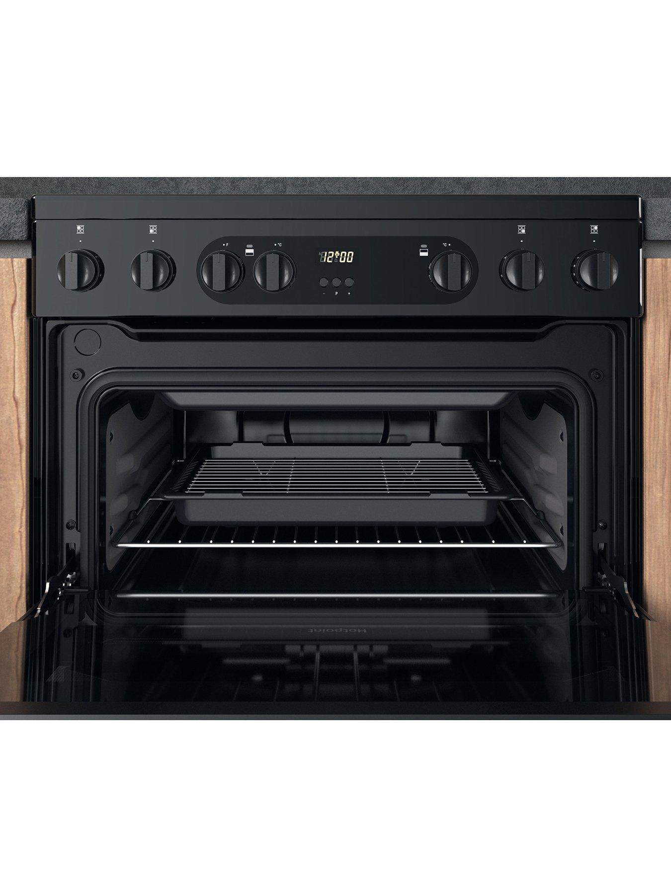 Image 6 of 7 of Hotpoint HDM67V9CMB 60cm Wide Double Oven Electric Cooker with Ceramic Hob - Black