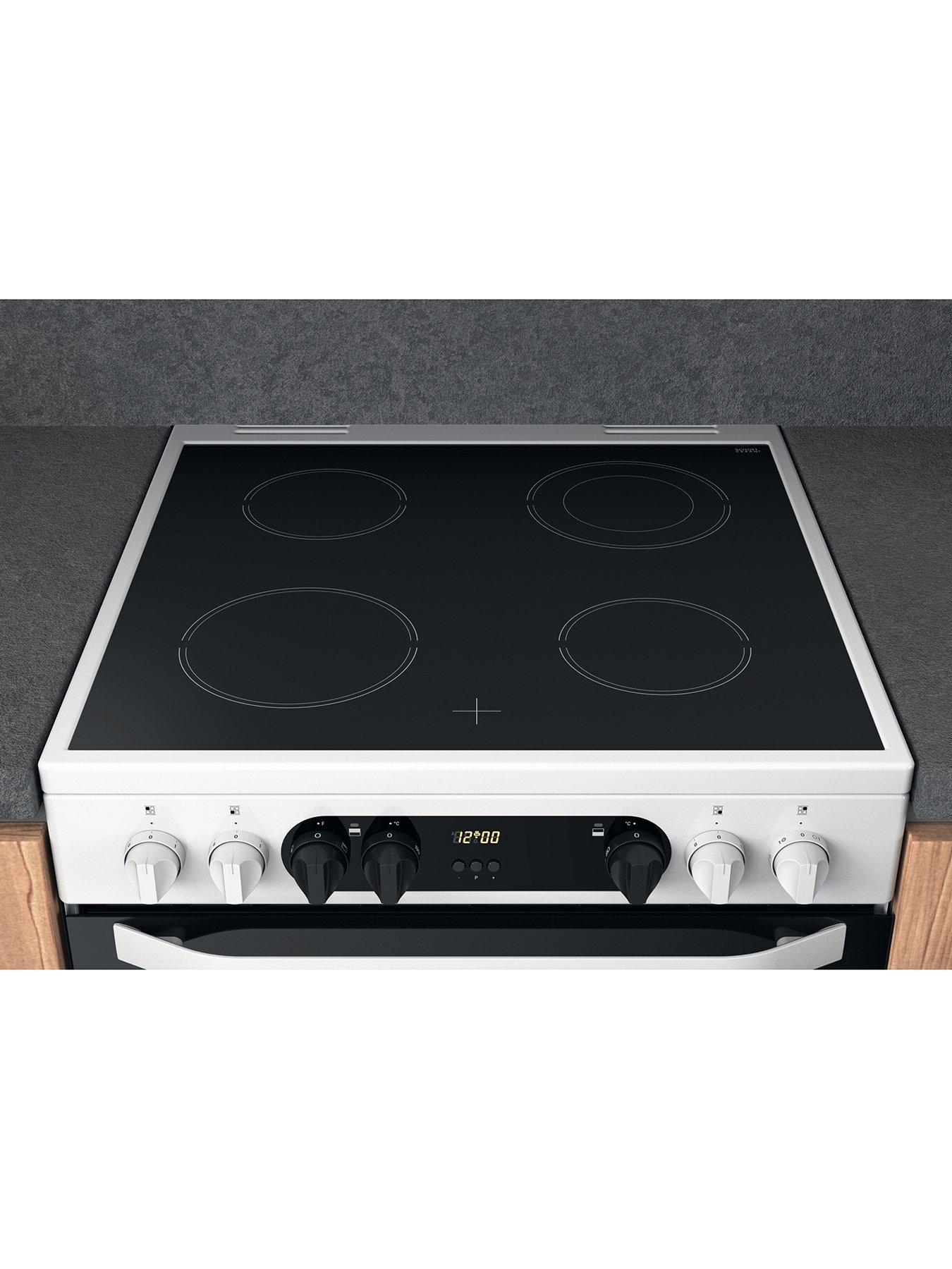 Image 5 of 7 of Hotpoint HDM67V9CMW 60cm Wide Double Oven Cooker with Ceramic Hob - White