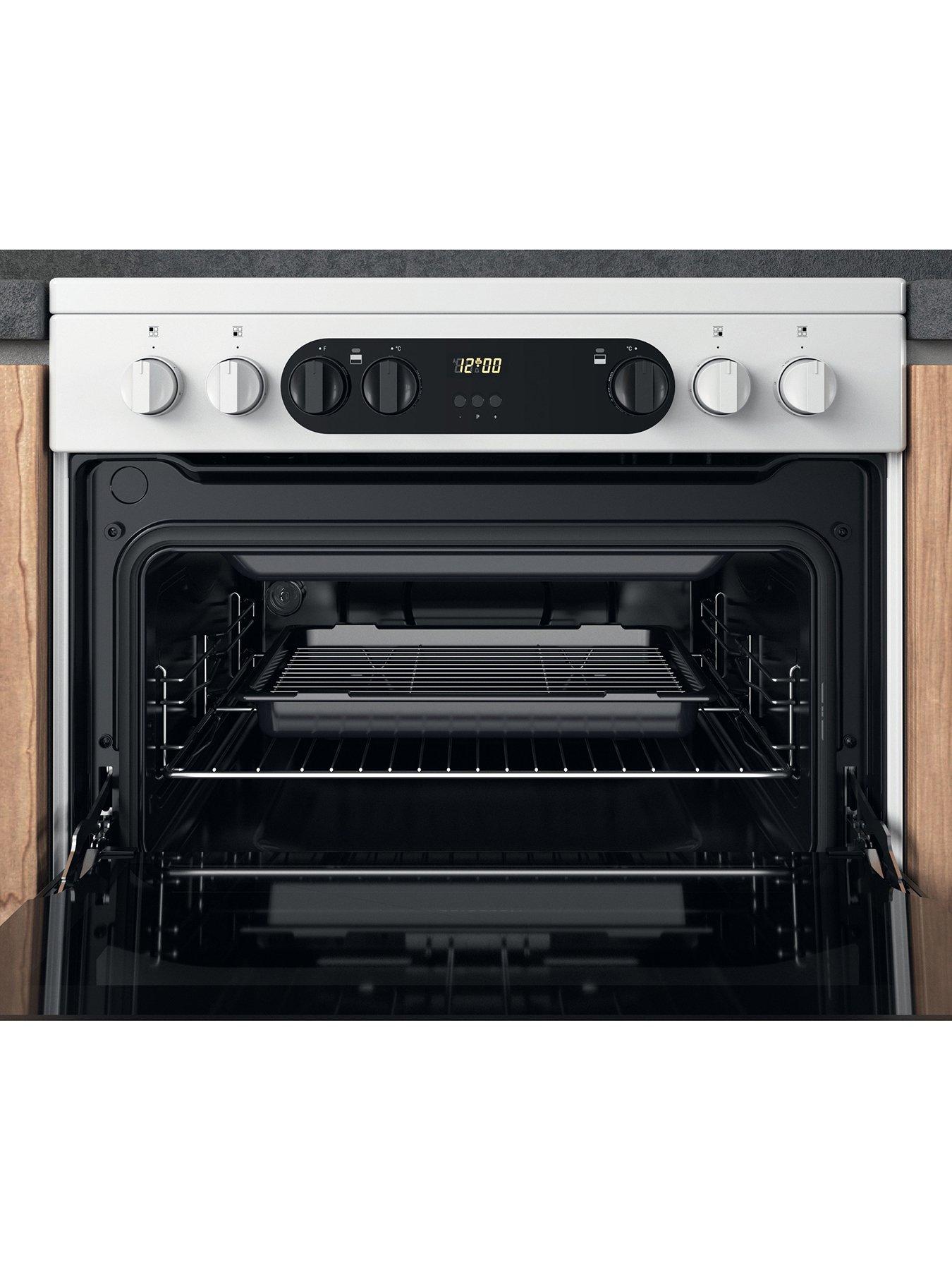 Image 6 of 7 of Hotpoint HDM67V9CMW 60cm Wide Double Oven Cooker with Ceramic Hob - White