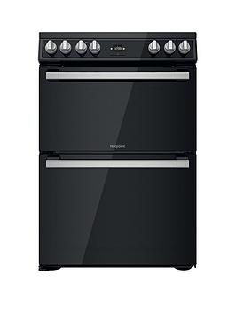 hotpoint-hdt67v9h2cb-60cm-widenbspfreestanding-double-oven-electric-cooker