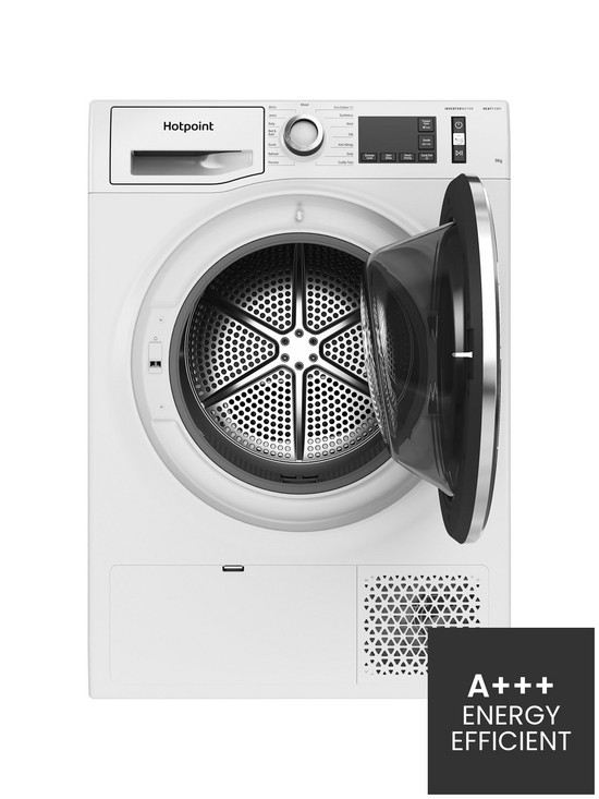 stillFront image of hotpoint-ntm119x3euk-9kg-load-heat-pumpnbsptumble-dryer-white