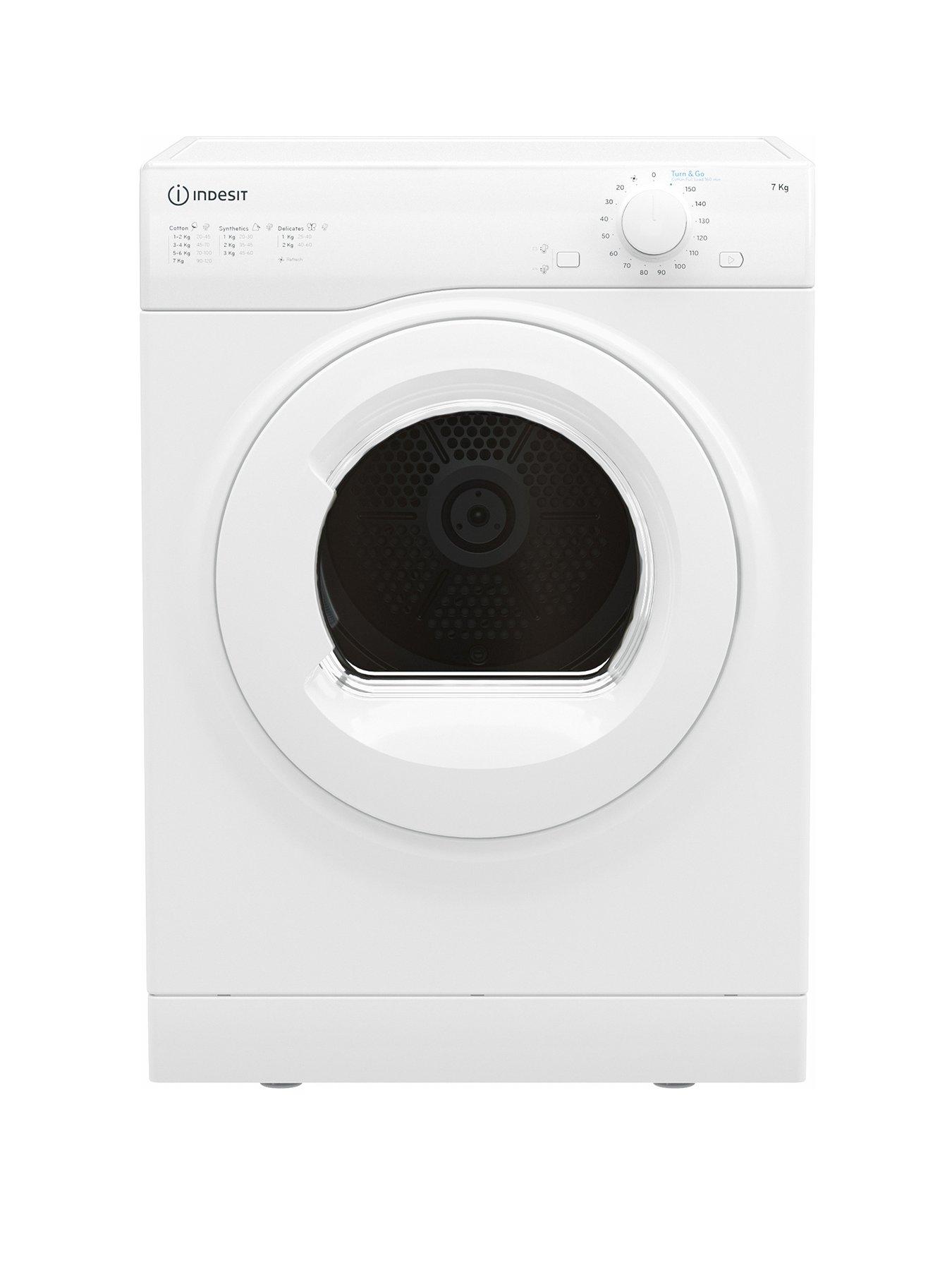 Product photograph of Indesit I1d80wuk 8kg Load Vented Tumble Dryer - White from very.co.uk