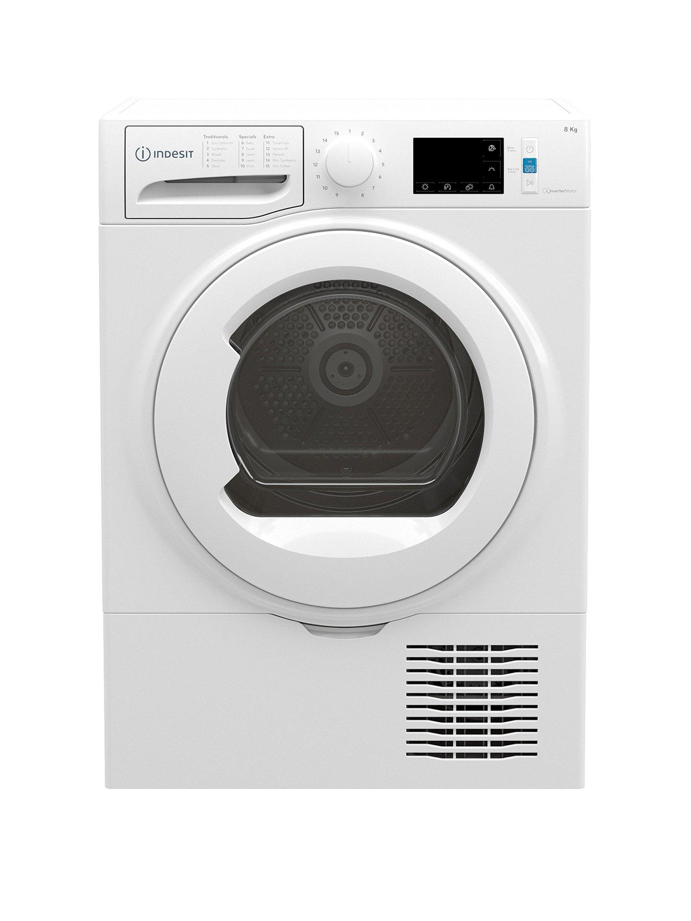 Product photograph of Indesit I3d81wuk 8kg Load Freestanding Condenser Tumble Dryer from very.co.uk