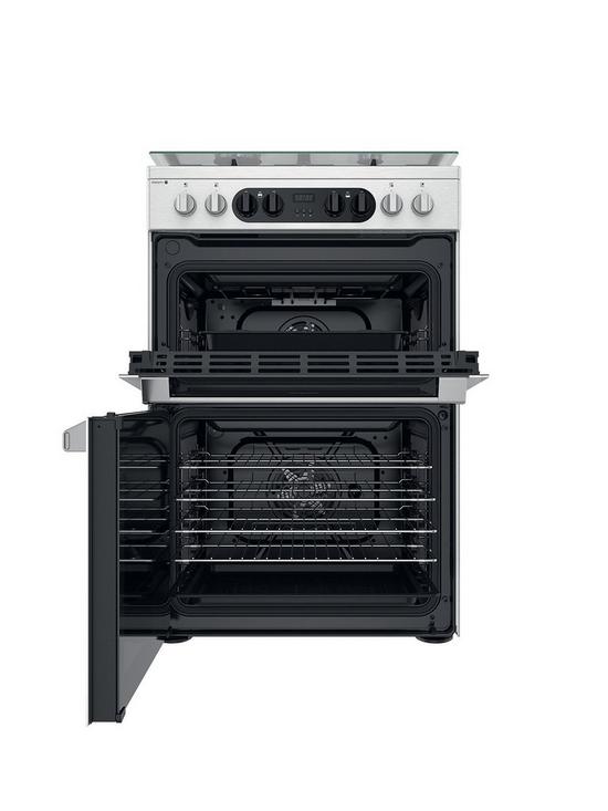 stillFront image of hotpoint-hdm67g8c2cx-dual-fuel-double-freestanding-cooker