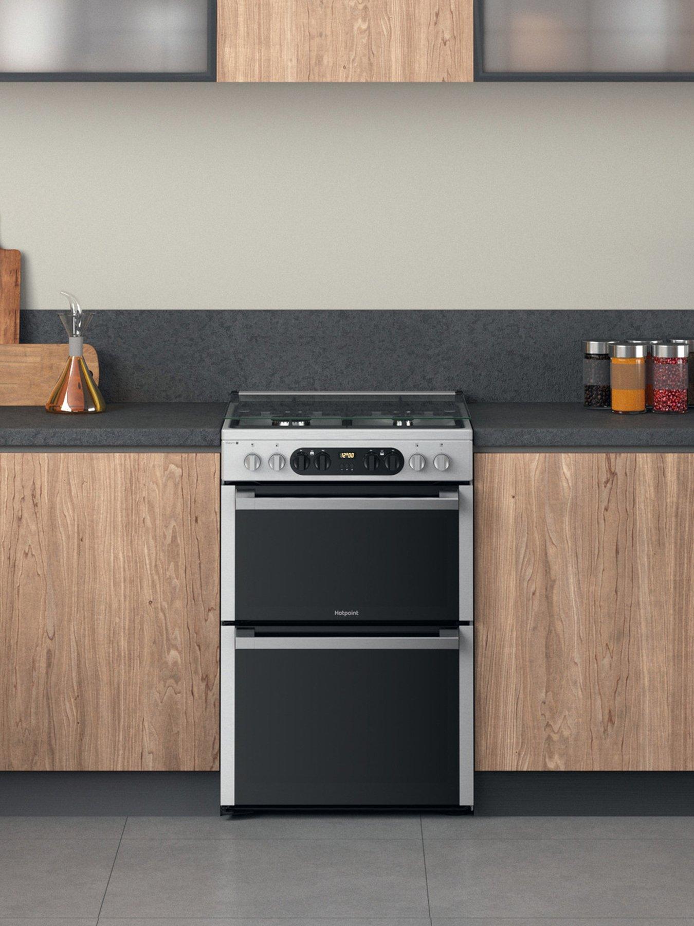 Image 3 of 6 of Hotpoint HDM67G8C2CX DUAL FUEL DOUBLE Freestanding COOKER