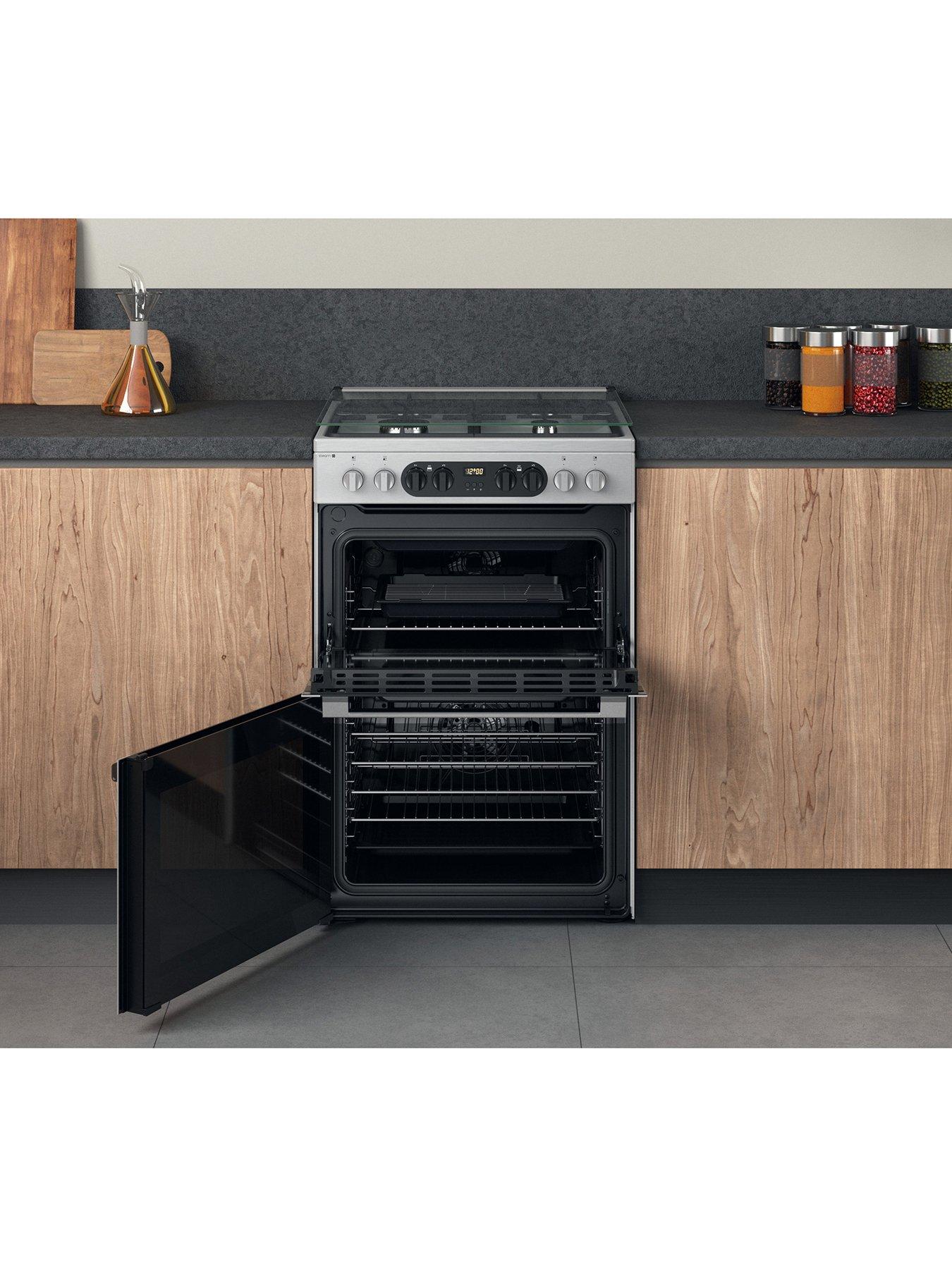 Image 4 of 6 of Hotpoint HDM67G8C2CX DUAL FUEL DOUBLE Freestanding COOKER
