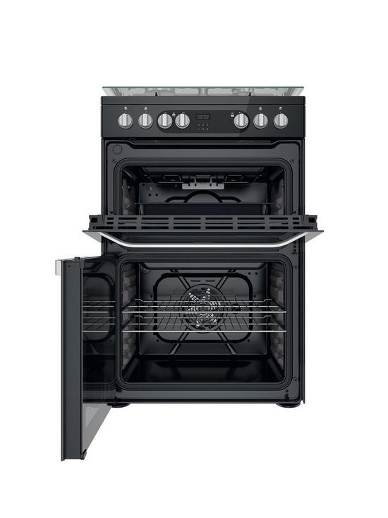 stillFront image of hotpoint-hdm67g9c2cb-dual-fuel-double-freestanding-cooker