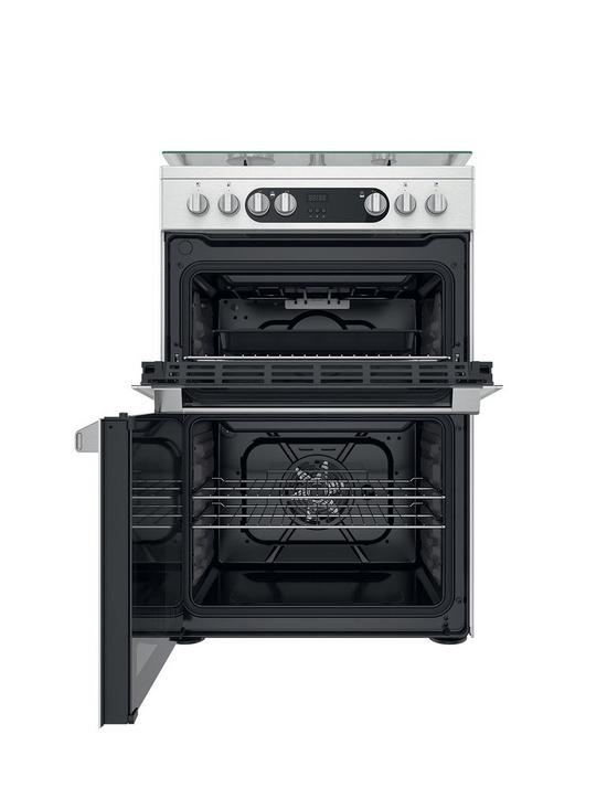 stillFront image of hotpoint-hdm67g9c2cx-freestanding-dual-fuel-double-oven-cooker