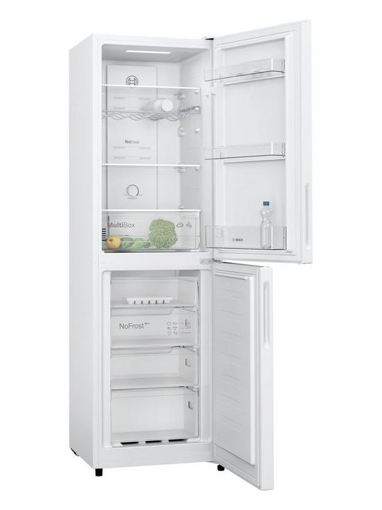 stillFront image of bosch-serie-2-kgn27nwfag-frost-free-fridge-freezer-84l
