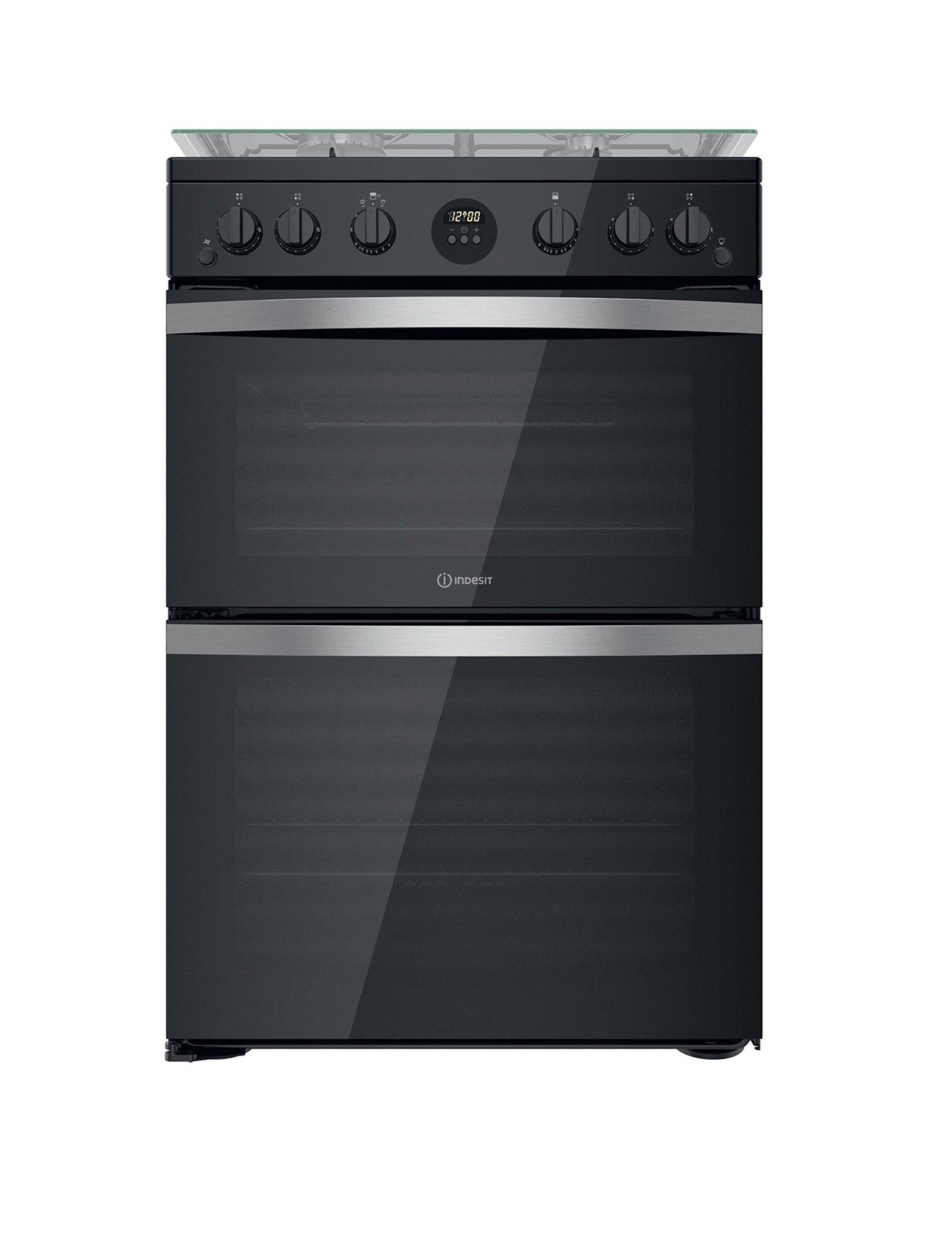 indesit-id67g0mcb-freestanding-double-oven-gas-cooker