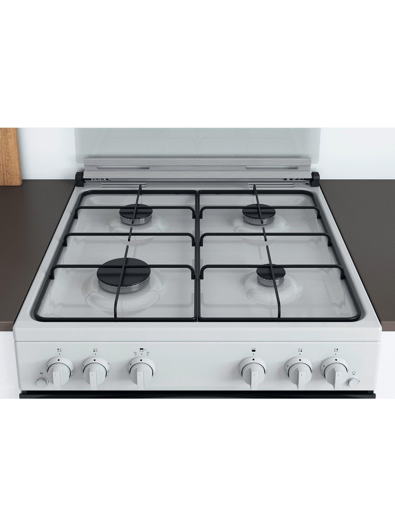 Indesit ID67G0MCW Freestanding Double Oven Gas Cooker | Very.co.uk