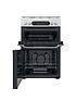  image of hotpoint-hdm67g0ccw-60cm-widenbspfreestanding-double-oven-gas-cooker