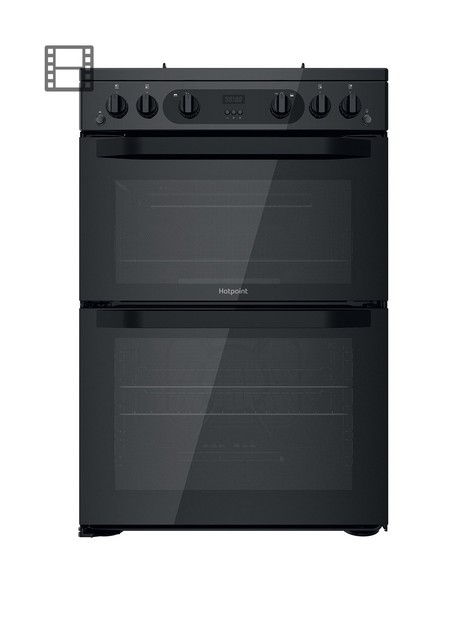 hotpoint-hdm67g0cmb-freestanding-double-oven-gas-cooker