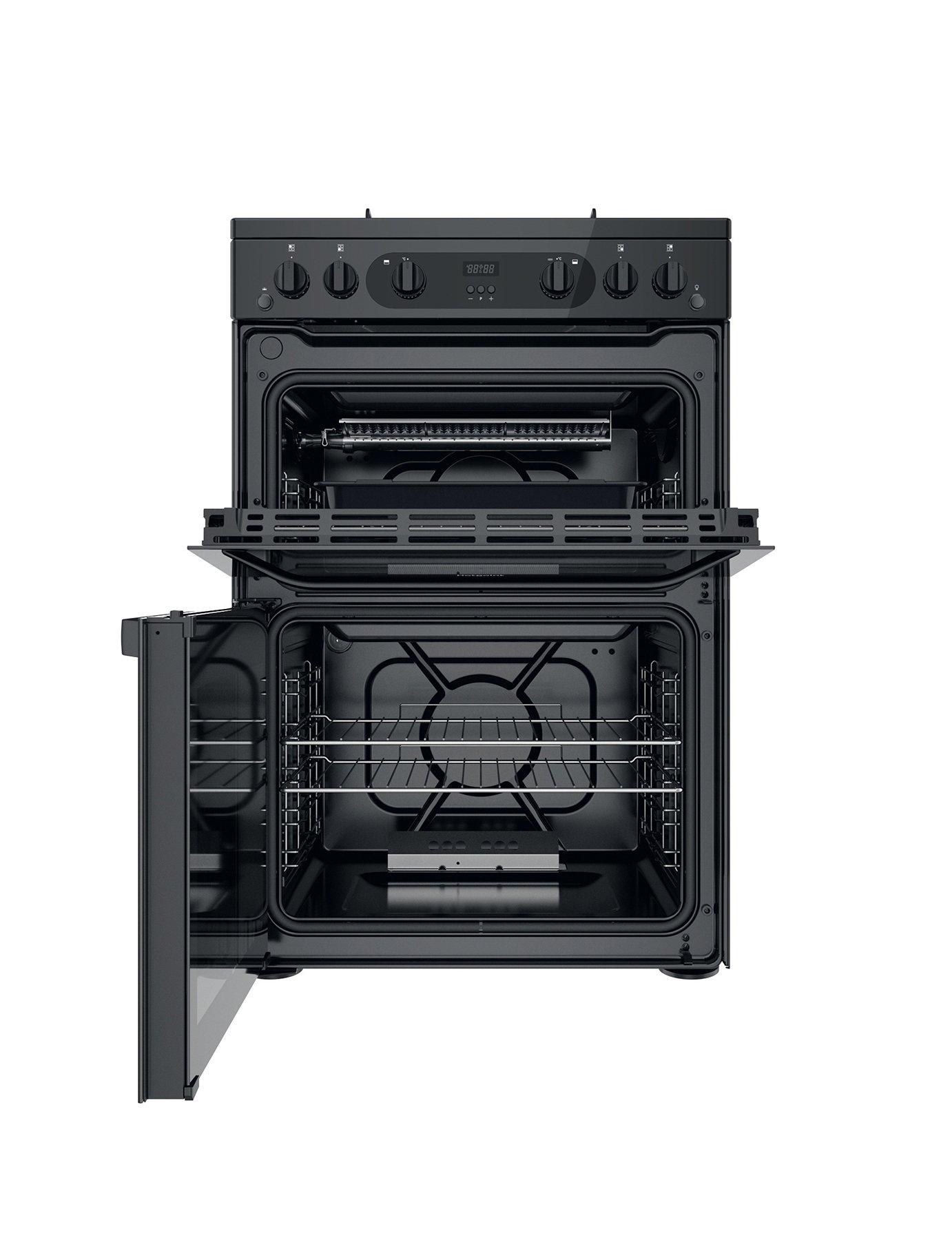 Image 2 of 7 of Hotpoint HDM67G0CMB Freestanding Double Oven Gas Cooker
