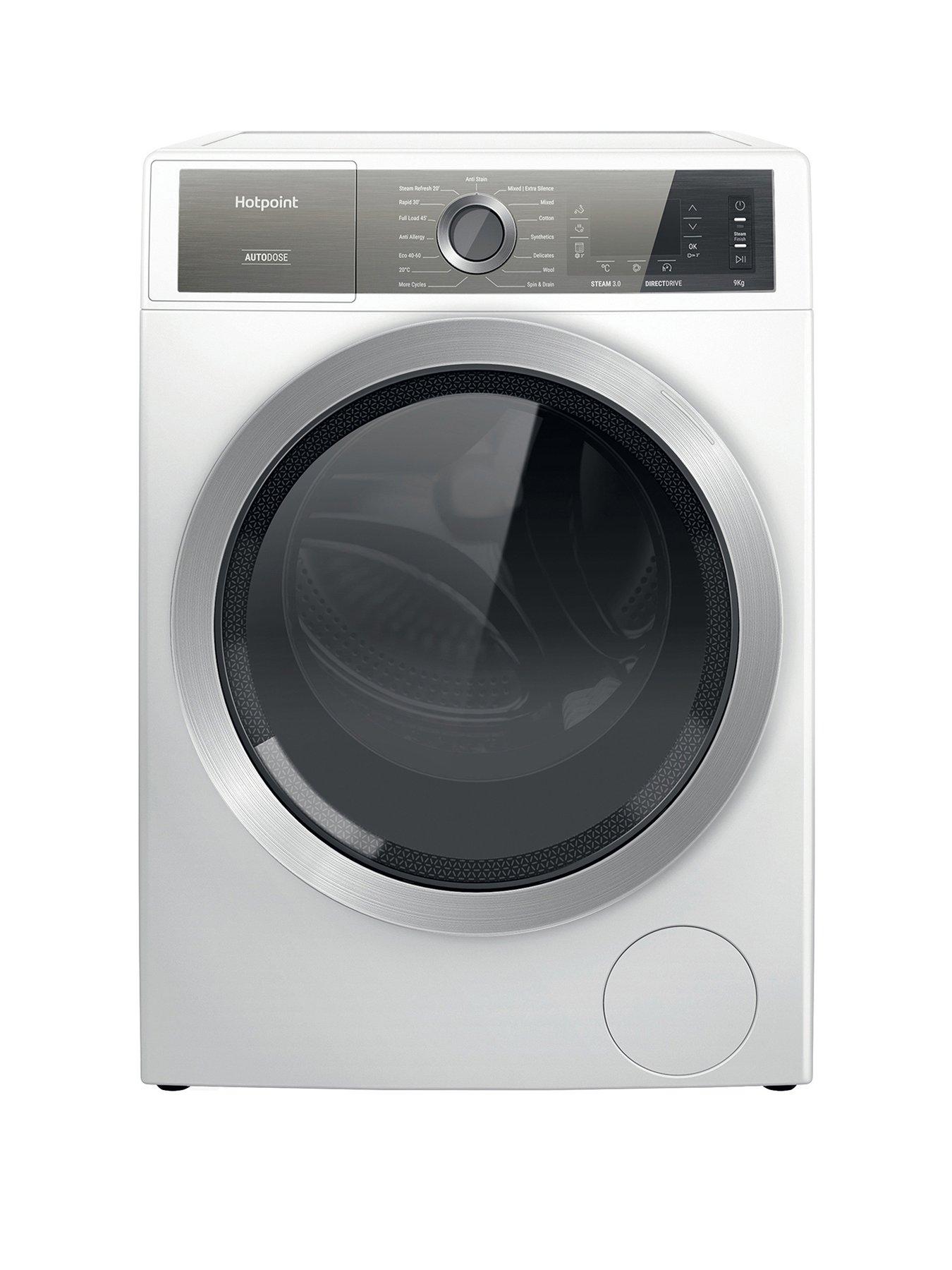 Product photograph of Hotpoint H7w945wbuk 9kg Load 1400rpm Spin Washing Machine from very.co.uk