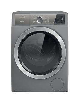Product photograph of Hotpoint H8w046sbuk 10kg Wash 1400rpm Spin Washing Machine - Graphite from very.co.uk