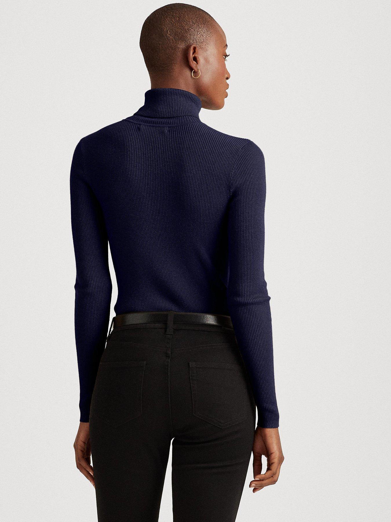 Image 2 of 4 of Lauren by Ralph Lauren Amanda-long Sleeve-sweater - Lauren Navy