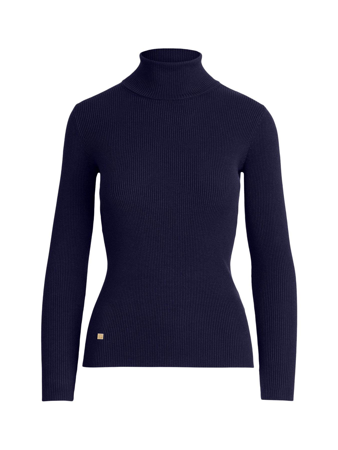 Image 4 of 4 of Lauren by Ralph Lauren Amanda-long Sleeve-sweater - Lauren Navy