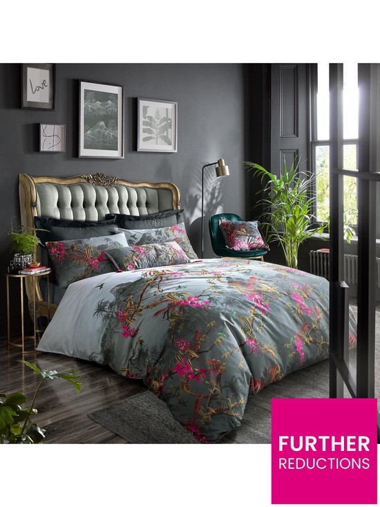 front image of ted-baker-hibiscus-duvet-cover
