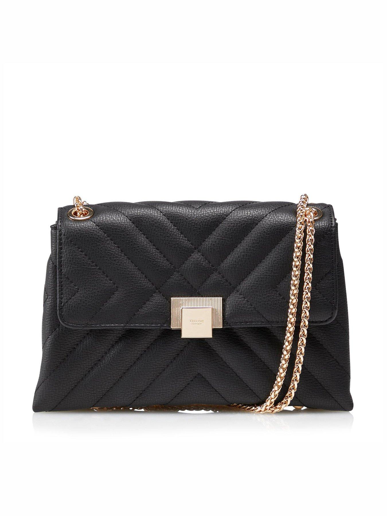 Dune London Dorchester Small Quilted Shoulder Bag Black very.co.uk