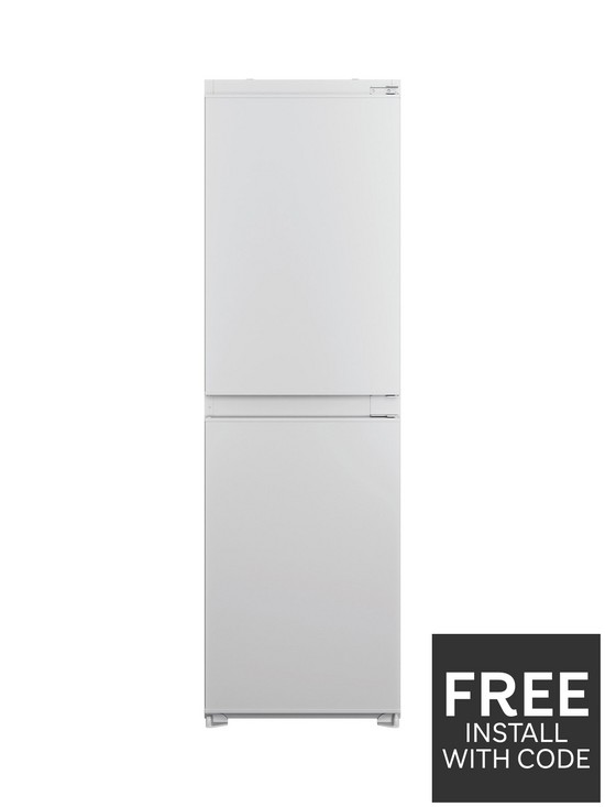 stillFront image of hotpoint-hbc185050f1-55cm-integrated-fridge-freezer-white