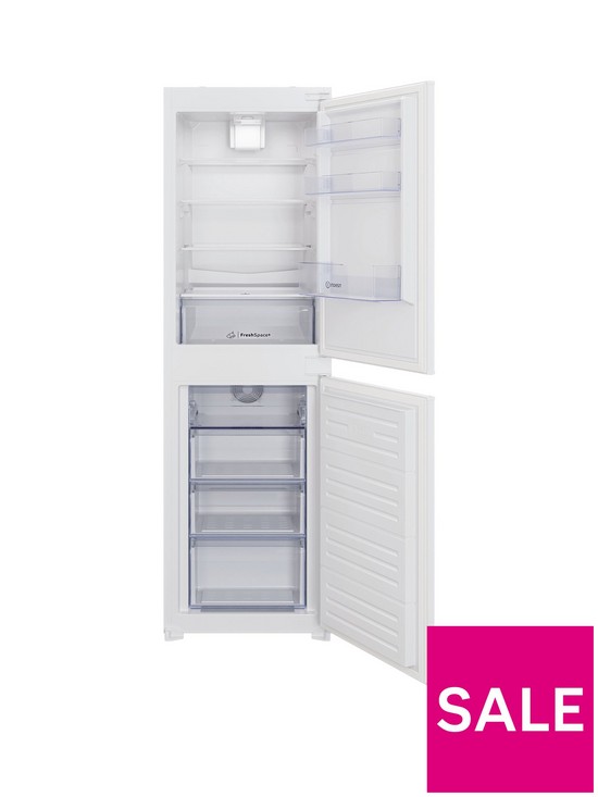 front image of indesit-ibc185050f1-55cm-integrated-fridge-freezer-white