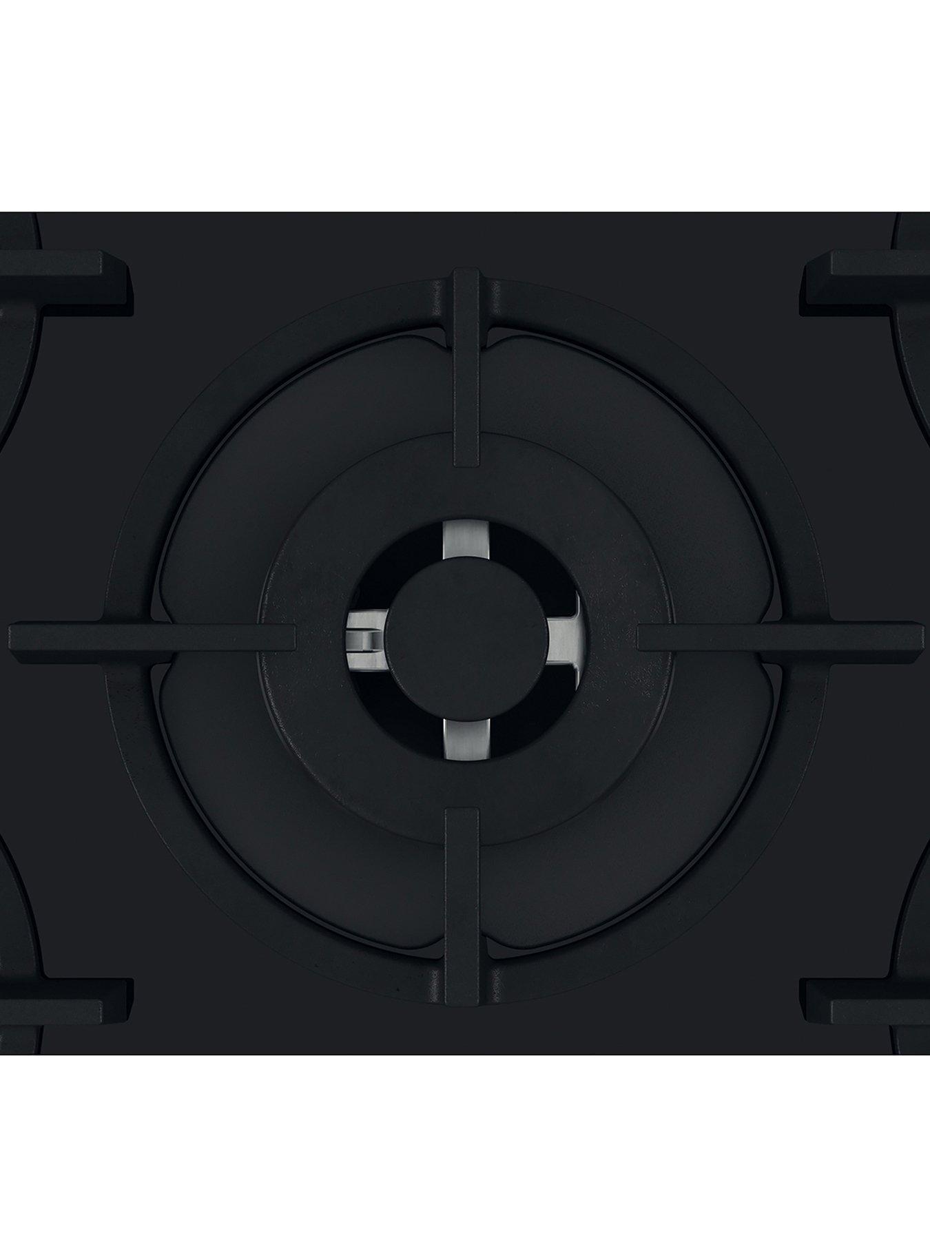 Image 4 of 6 of Hotpoint HGS72SBK 73cm Wide Built-in Gas on Glass Hob - Black