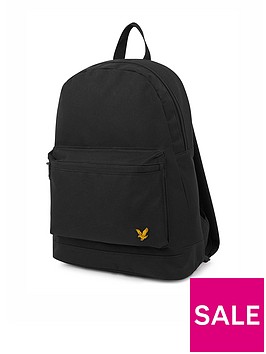 lyle-scott-logo-backpack-black