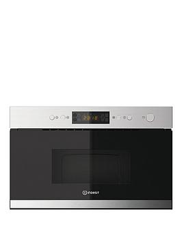 Indesit Mwi3213Ix 60Cm Built-In Microwave With Grill - Stainless Steel - Microwave Only