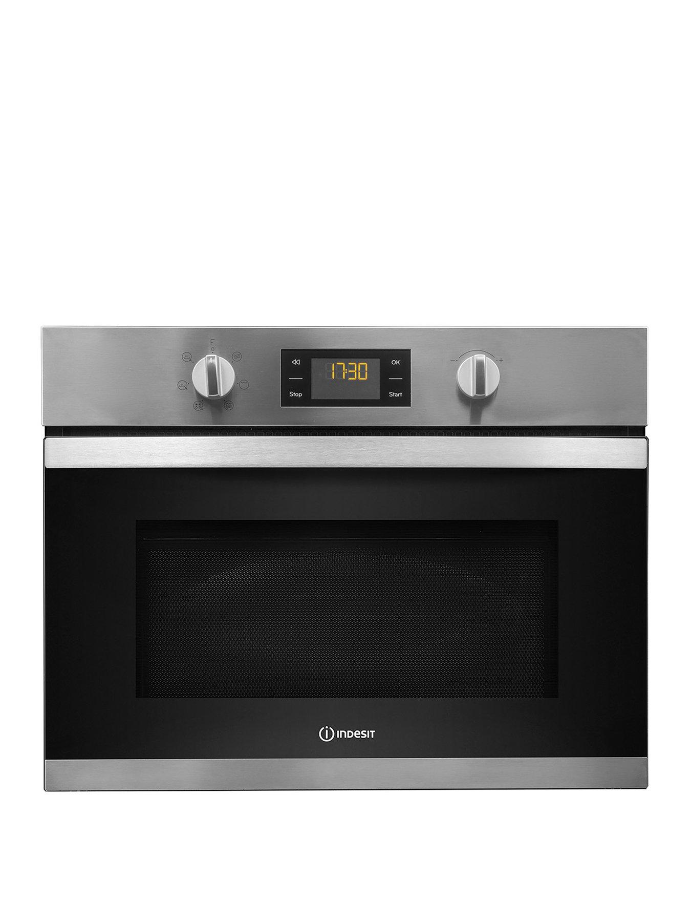 Indesit Aria MWI3443IX 60cm Builtin Microwave with Grill Stainless