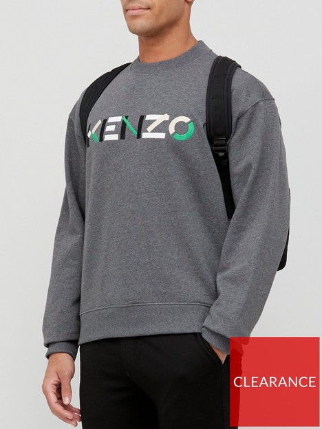 kenzo-oversized-logo-sweatshirt-grey