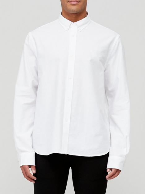 kenzo-tiger-logo-button-down-shirt-white