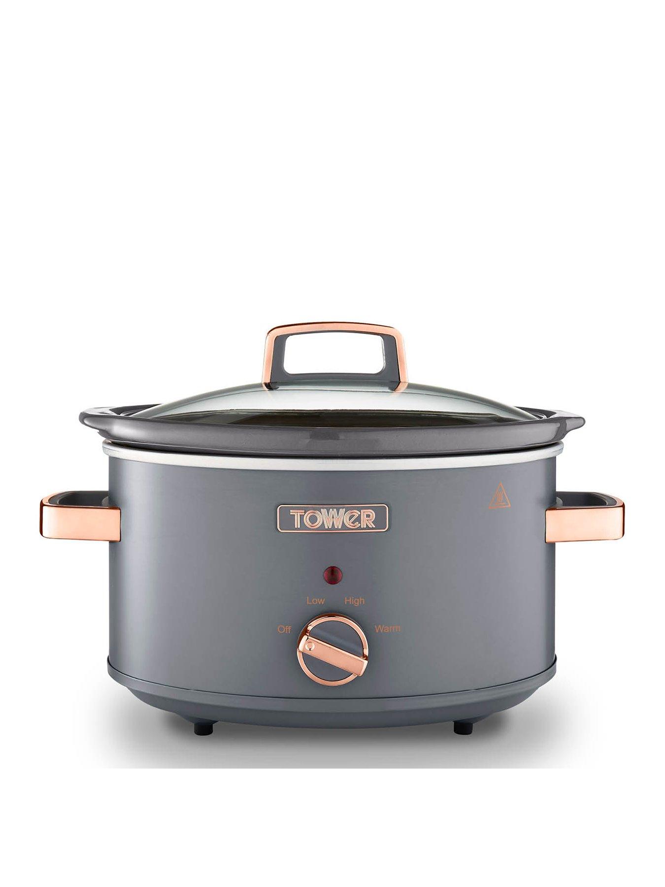 Tower Rose Gold 6.5L Slow Cooker, Electricals