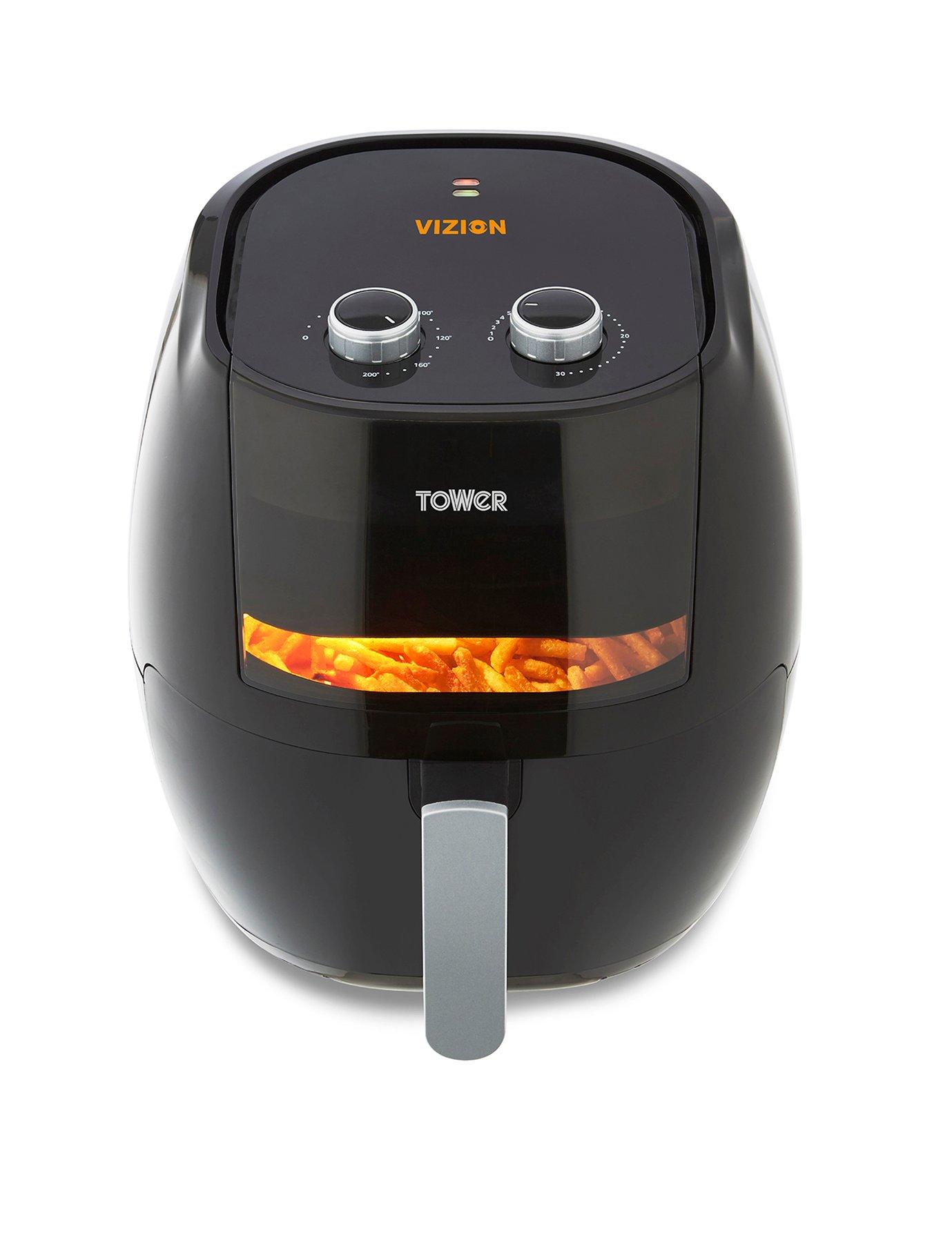 Product photograph of Tower Vortx Vizion 7l Manual Air Fryer from very.co.uk