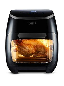 Product photograph of Tower T17076 Xpress Pro Combo 10-in-1 Digital Air Fryer Oven With Rapid Air Circulation 60-minute Timer 11l 2000w Black from very.co.uk