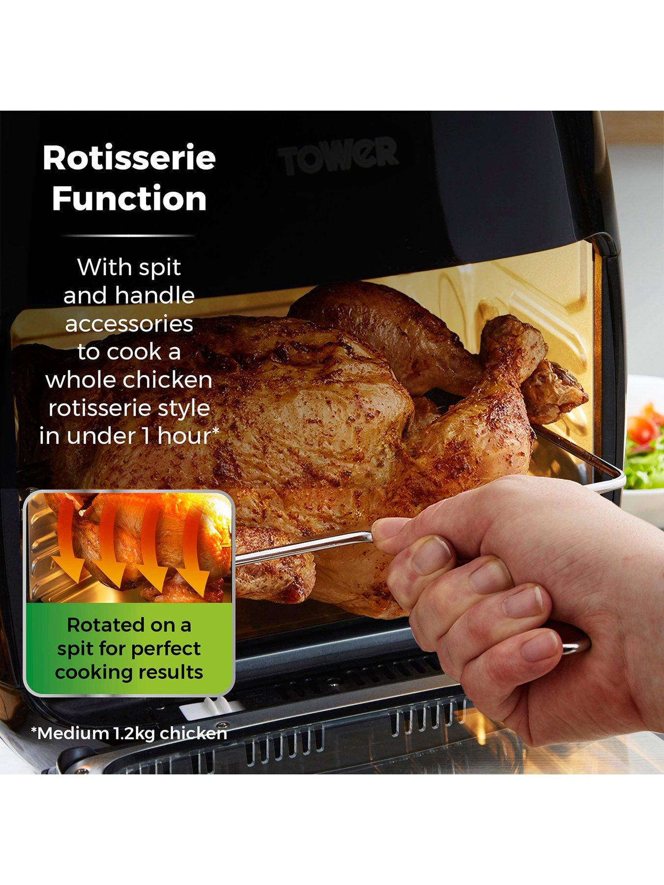 Image 6 of 7 of Tower T17076 Xpress Pro Combo 10-in-1 Digital Air Fryer Oven with Rapid Air Circulation, 60-Minute Timer, 11L, 2000W, Black