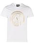  image of versace-jeans-couture-large-gold-circle-logo-t-shirt-white