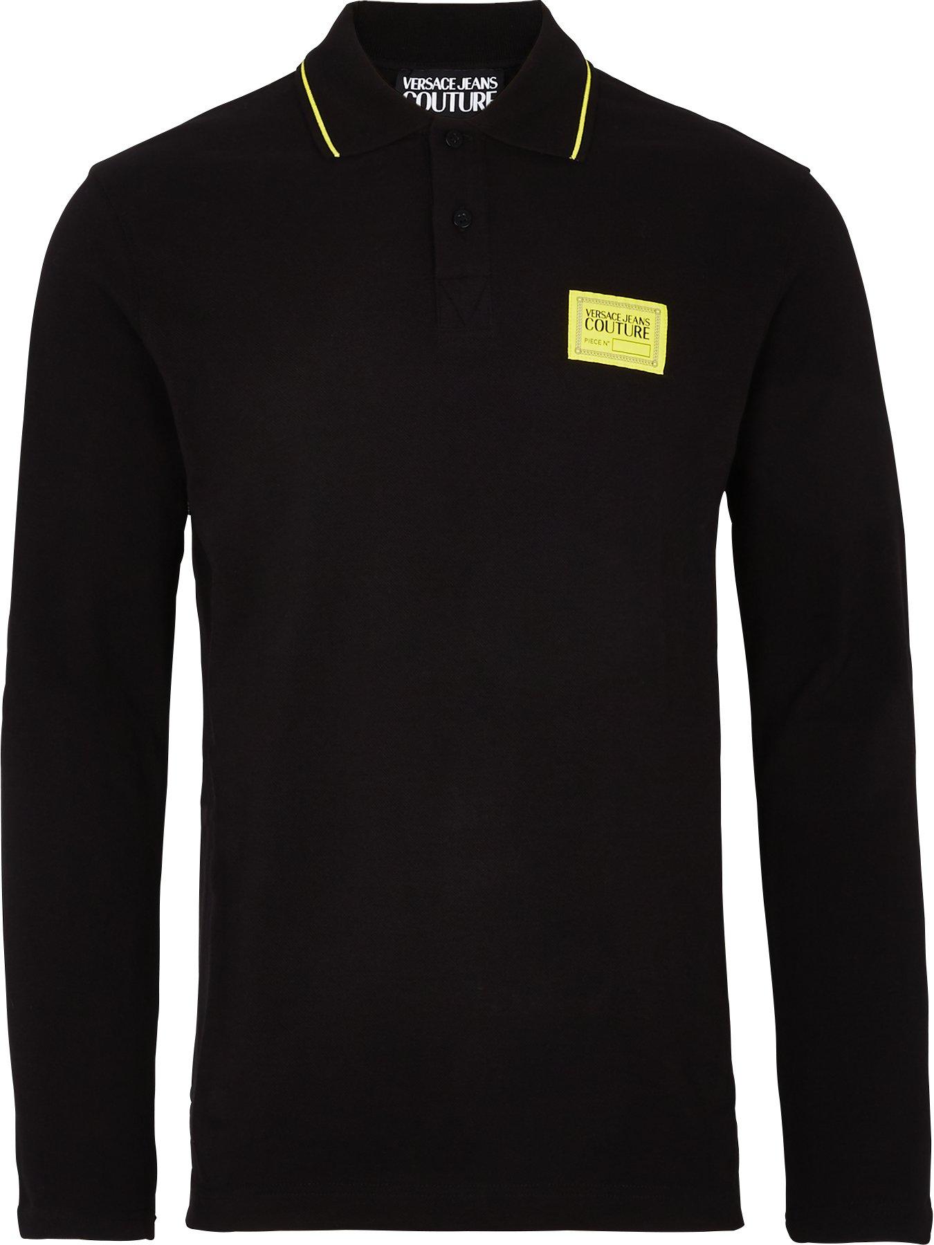 versace jeans long sleeve polo